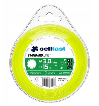 CELLFAST żyłka tnąca do kosy fi.3.0mm x 15m 35-005