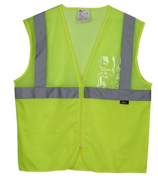 KAMIZELKA OSTRZEGAWCZA ŻÓŁTA, XXXL, VWEN16-CY