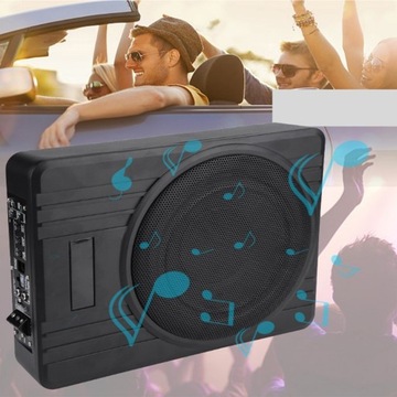 10-calowy subwoofer pod siedzeniem 12 V 800 W Slim Audio Głośnik basowy