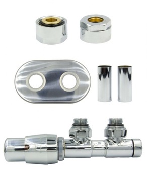 Zawór termo TWINS chrom lewy All in One