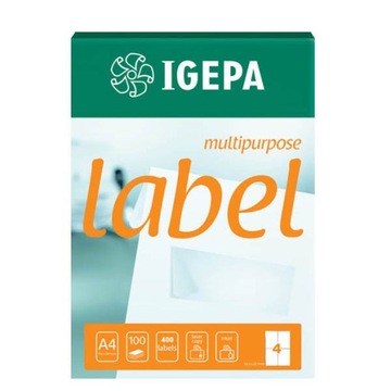 Etykiety samoprzylepne IGEPA A4 105x148mm 100szt