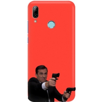 Etui Matowe Czerwony do HUAWEI P SMART 2019 Wzory
