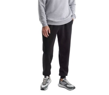 TREND Spodnie Męskie Dresowe Bawełniane Dresy Sportowe Joggery Czarny XL