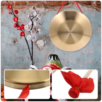 КИТАЙСКИЙ НАСТОЛЬНЫЙ ГОНГ-МАНЕШЕН И НАБОР УЛИЧНОГО ГОНГА