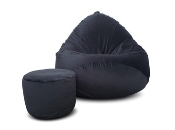 PUFA SAKO WELUROWA XXXXL + GRATIS pufy WOREK FOTEL