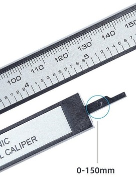 ЭЛЕКТРОННЫЙ ШТАНВЕРМОНТОР 150 мм ЖК-ДИСПЛЕЙ ЦИФРОВОЙ Точный ДВУХКУЛАЧКОВЫЙ