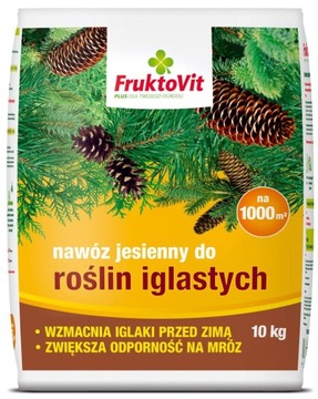 Nawóz jesienny do iglaków 10kg FruktoVit PLUS