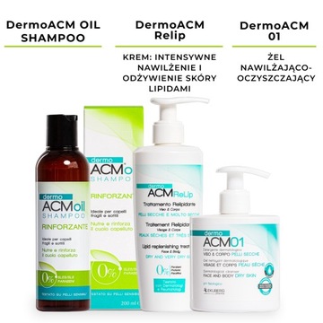 Szampon DermoACM OIL Ekuberg ujędrniający, na wypadanie wlosow, 200ml