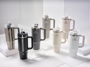 БОЛЬШАЯ термокружка Iceflow для автомобиля, 40 унций, с соломинкой кремово-белого цвета