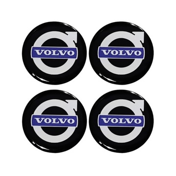 VOLVO 55mm EMBLEMATY NAKLEJKI KOLPAKI ALU FELGI