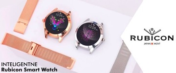Женские умные часы на стальном сетчатом браслете Rubicon RNBE62 Silver