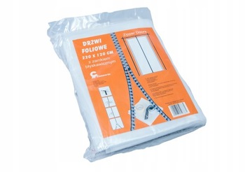 DRZWI , FOLIA PRZECIWPYŁOWA Z ZAMKIEM ,TAŚMĄ