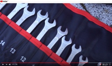 Klucze płasko-oczkowe 6-32mm 25szt. ZESTAW KLUCZY NA PŁACHCIE +ETUI KD10920