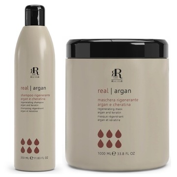 RR Argan Star Szampon +Maska z Keratyną 350+1000ml