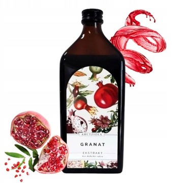 ARCYZIOŁA Granat 100% ekstrakt z soku Granatu 500 ml Witamina C ODPORNOŚĆ!