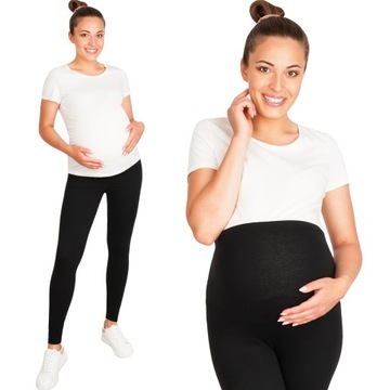 LEGINSY CIĄŻOWE LEGGINSY Z PANELEM ROZM 3XL DŁUGIE