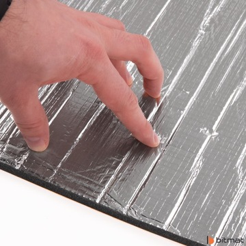 FOAM SOUND SOUNDING MAT 1CM CLUE ALUMINIUM ROLL шумоизоляция автомобиля