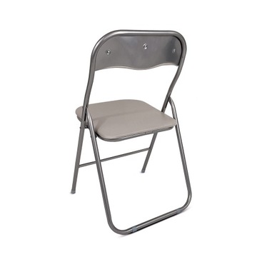 СКЛАДНОЙ САДОВЫЙ СТУЛ 4 ШТ. МЕТАЛЛИЧЕСКИЙ СТУЛ ДЛЯ ДОМАШНЕГО ПИТАНИЯ 4X LEON БЕЖЕВЫЙ