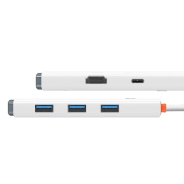 Адаптер BASEUS HUB 5 в 1 Type C — адаптер HDMI 3xUSB 3.0 USB-C PD
