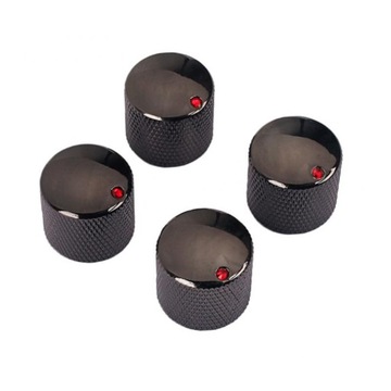 4 Button Electric Guitar Control Buttons Black