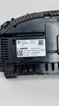BMW 3 F30 F35 F31 2018 PŘÍSTROJOVÁ DESKA BUDÍKY