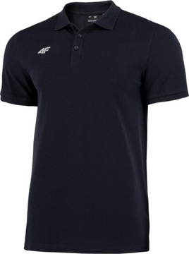 4F ФУТБОЛКА ПОЛО, ТЕМНО-СИНЯЯ ПОЛОВИНА 100% ХЛОПКА TSM008B, размер L
