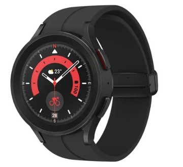 SMARTWATCH SAMSUNG GALAXY WATCH 5 PRO 45MM LTE CZARNY - CZARNY PASEK