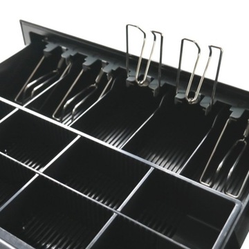 КАССОВЫЙ ЯЩИК ДЛЯ КАССОВОГО АППАРАТА, СРЕДНЯЯ СТАЛЬ, 5 И 8 ОТДЕЛЕНИЙ RJ12