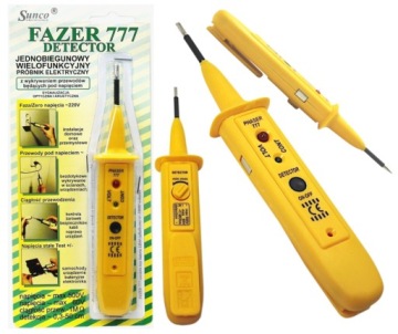 FAZER 777 DETEKTOR PRÓBNIK NAPIĘCIA TESTER POLSKI