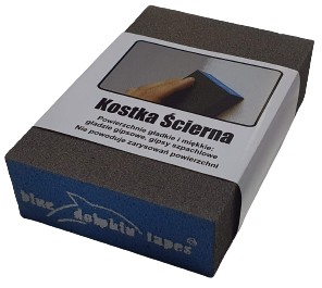 KOSTKA GĄBKA ŚCIERNA DO SZLIFOWANIA PROSTA GR. 60