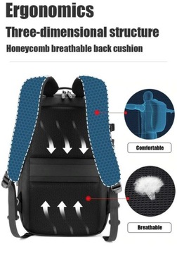 Рюкзак/сумка 2в1 Arctic Hunter B00382 для ноутбука 15,6 для самолета, серый
