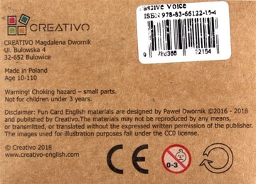 Веселый карточный английский. Пассивный залог