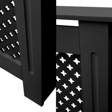 Крышка радиатора с сотовым узором, черная,