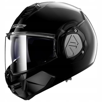 LS2 FF906 ADVANT SOLID CZARNY KASK SZCZĘKOWY MOTOCYKLOWY PINLOCK+PLECAK L