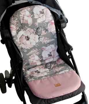 Wkładka do wózka spacerowego spacerówki róże ZOE S 80 cm
