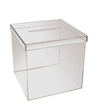 Коробка, коробка для конвертов из оргстекла 25х25х25см.