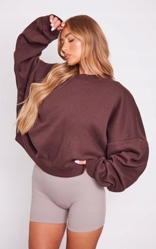 PRETTYLITTLETHING GŁADKA BLUZA OVERSIZE L