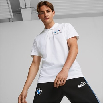 KOSZULKA MĘSKA PUMA BMW MMS ESS POLO Puma White L