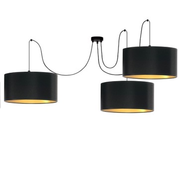 LAMPA WISZĄCA SUFITOWA ABAŻUR ŻYRANDOL 30CM SPIDER PAJĄK E27 LED