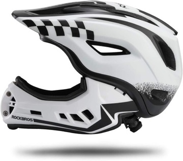 Kask Dziecięcy ROCKBROS rowerowy Szczęka fio-roz M