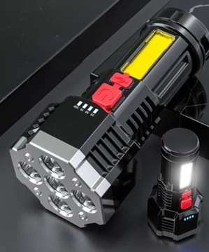 ФОНАРИК АККУМУЛЯТОРНЫЙ ПОИСК 5 LED COB USB