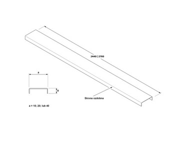 ЗОЛОТАЯ ДЕКОРАТИВНАЯ ПОЛОСКА C 2 см x 270 см