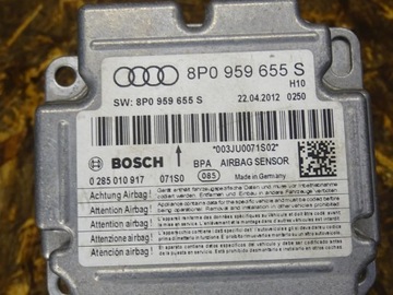 AUDI A3 8P LIFT 08-12 МОДУЛЬ ДАТЧИКА ПОДУШКИ БЕЗОПАСНОСТИ 8P0959655S