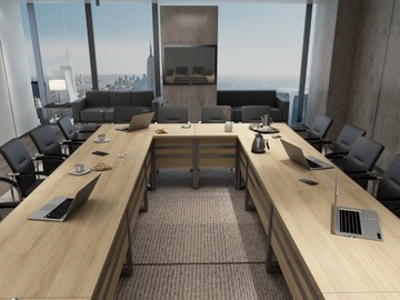 Конференц-стол 690х276см Twist 28 на 24 человека