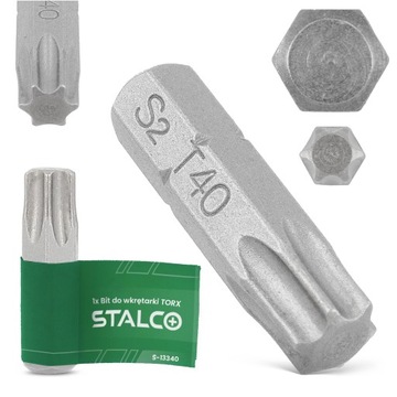 Bit Wkrętarki TORX 1/4 T40 25 mm KOŃCÓWKA MAGNETYCZNA Grot Wiertarki Stal