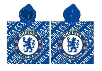PONCZO KĄPIELOWE OKRYCIE Z KAPTUREM DLA DZIECKA FC CHELSA 120 X 60CM