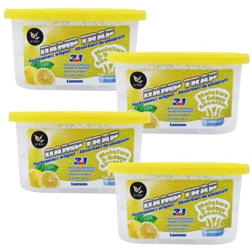 ARDOR Zestaw pochłaniacz wilgoci OSUSZACZ POWIETRZA 4x400 ml ZAPACH Cytryna