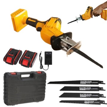 аккумуляторная садовая сабельная пила, аккумуляторная 21 В + 2 аккумулятора