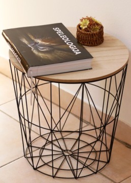 ПРОВОЛОЧНЫЙ СТОЛ TWINS КРУГЛЫЙ L, БОЛЬШОЙ МЕТАЛЛИЧЕСКИЙ ЛОФТ