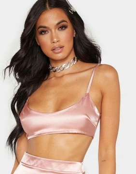 Prettylittlething irk SATYNOWY TOP L